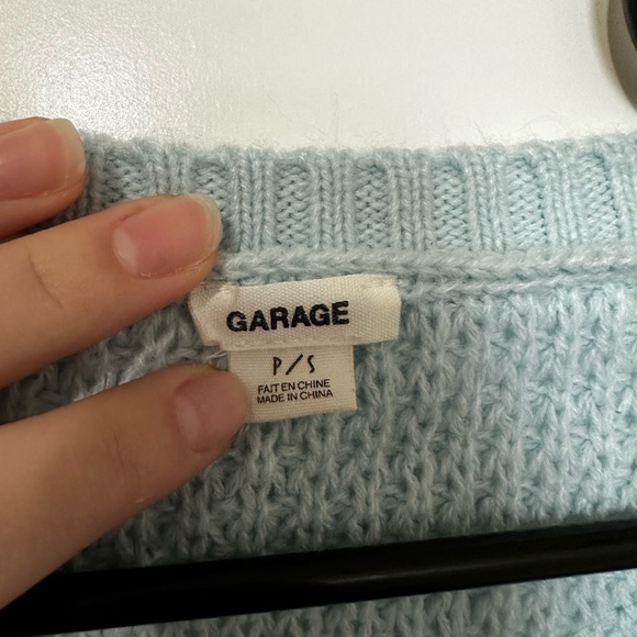 Garage Cropped Knit Sweater - Picture 3 of 3